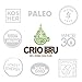 Crio Bru Maya Light Roast | Organic Healthy Brewed Cacao Drink | Great Substitute to Herbal Tea and Coffee | 99% Caffeine Free Keto Whole-30 Low Calorie Honest Energy | Brew and Enjoy Hot or Iced (24oz)