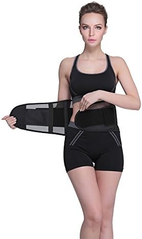 Waist trimmer Belt, Fancyteck Breathable Waist Trainer Belt For Hourglass Shape, XXL, Black