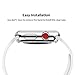 NSR Compatible Apple Watch Series 3 38mm Case, iWatch TPU Screen Protector All-around 0.3mm Ultra-thin HD Clear Cover for New Apple Watch Series 3 38mm (2017)