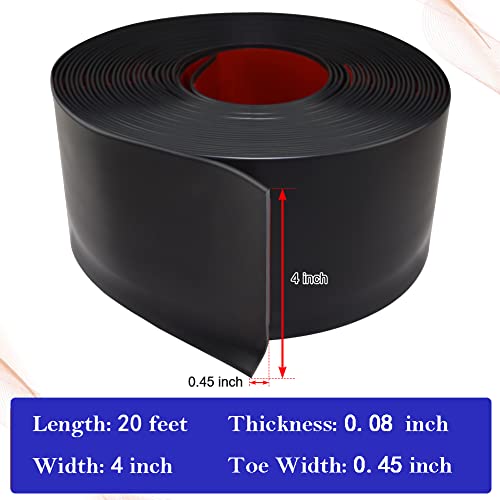 Flexible Baseboard Molding Trim 4 Inch SelfAdhesive Vinyl Wall Base