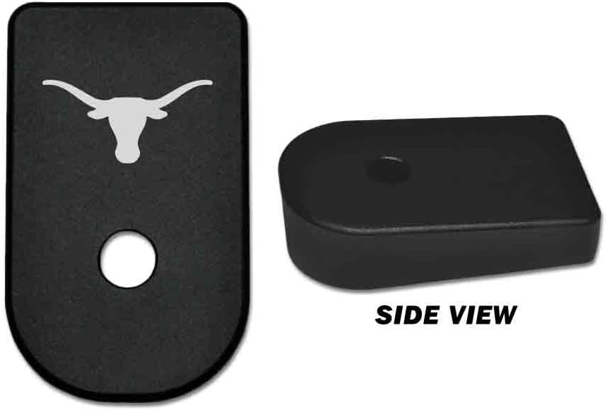 BASTION for Glock 42 Magazine Base Plate | G42 .380 | Engraved Aluminum Mag Floor Butt Baseplate Bottom (Texas Longhorn)