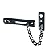 Alise FD9000-B Stainless Steel Chain Door Guard with Spring Anti-Theft Press Lock,Matte Black