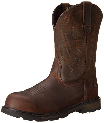 Ariat Mens Groundbreaker Steel Toe Work Boot Brown 12 Wide on