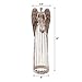 Antiqued Metal Garden Angel Statue with Heart, Indoor Outdoor Angel Yard Art Decor Lawn Patio Decorations Holiday Decor Garden Gift Idea, 32’’H (Heart)