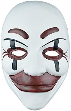 BNMY Halloween Mask Resin Product Super Cool Clown Mask Payday: The Heist Series,2