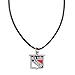 NHL New York Rangers Necklace with Leather