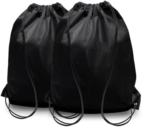 Amazon.com | Drawstring Tote Backpack Non-Woven Cinch Sack Bag