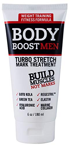 Body Boost Men Turbo Stretch Mark Treatment- Stretch Mark and Scar Treatment for Bodybuilding (The Best Treatment For Stretch Marks)