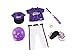 Purple Baseball Uniform with Baseball Bat, Helmet, and Shoes | Fits 18