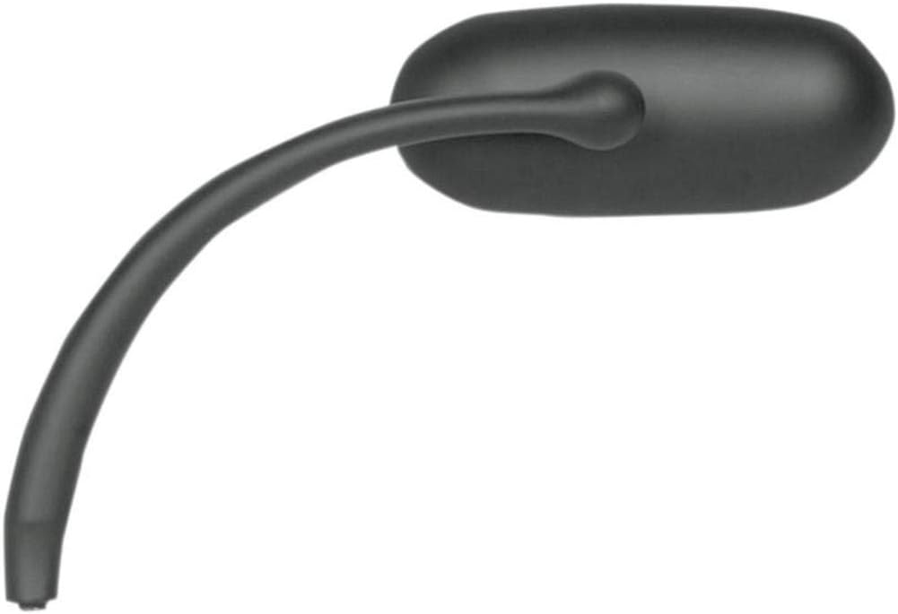 Russ Wernimont Designs Short Stem Oval Mirror - Left - Black RWD-50084LB