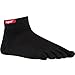 Injinji Performance Mini-Crew Toe Socks, Black, Medium