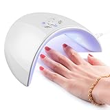 36W UV Light Nail Lamp, Portable 12 LED Nail Curing Lamp Nail Dryer, Nail Art Tools with 60s/120s Timer Setting for All Manicure Gel Nail Polish, Fingernail & Toenail Gel