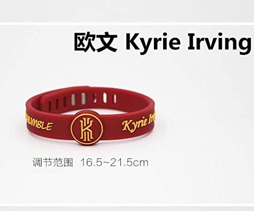 ???????? rand Wade Owen Bracelet Bangle Basketball Players Motion Silica Adjustable Wristband (Owen red Wine