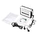 FORE USB Retro Cube Cassette/Tape Converter with PC, Laptop Convert Cassette to Mp3 Portable Cassette-to-MP3 Transfer Cassette Walkman Player with Battery Case Color Silver Grey