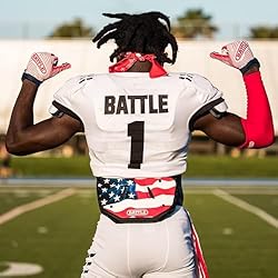 Battle Sports Novelty Football Back Plate – Hard