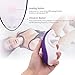 Adorime Clitoral Stimulator with Tongue Vibrator, Powerful Multi Speed Clit Vibrator with Heatable Silicone Tongue for Clitoris and Nipples Stimulation, Sturdy Oval Case, Removable Silicone Rim