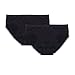 EvaWear 2 Pack - Tampon Replacement - Premium Quality - Absorbent Menstrual Period Incontinence Panty, Hypoallergenic, Various Styles (Small Hipster, Black)