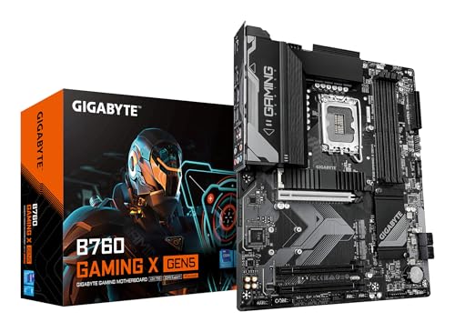 GIGABYTE B760 GAMING X GEN5 Motherboard - Supports 14th Gen. Intel Core CPUs, 8+1+1 phases VRM, up to 5600MHz DDR5, 3xPCIe 4.0 M.2, 2.5 GbE LAN, USB 3.2 Gen 2