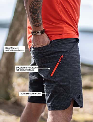 RevolutionRace Men's Hike & Dive Shorts, Hybrid Hiking Shorts and Swim Shorts for All Outdoor Activities