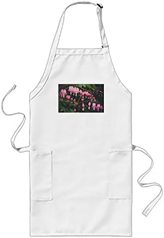 Poppylife Modern Design Flowel BBQ Chef Apron White Color