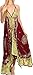 Sakkas Serenity Embroidered Batik Halter Dress