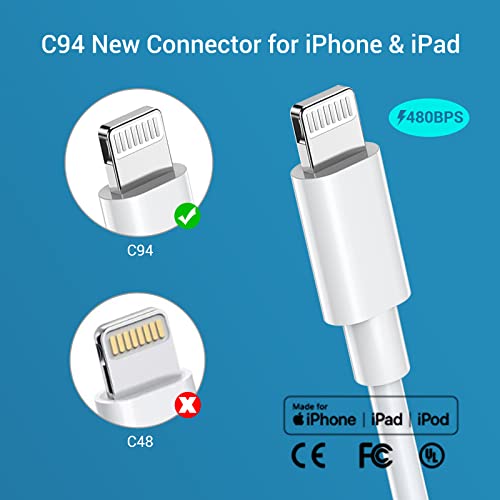 iPhone Charger Cord USB C,Quntis USBC to Lightning Cable [MFi