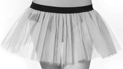 Fluorescent Neon Uv White Puffu Tulle Tutu Skirt Halloween USA
