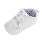 Fire Frog Infant Baby Classic England PU Leather Soft Soled Anti-Slip Toddler Shoes White 0-6m