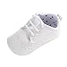 Fire Frog Infant Baby Classic England PU Leather Soft Soled Anti-Slip Toddler Shoes White 0-6m