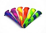 Green Direct Popsicle Molds Silicone Ice Pop Molds - Popsicle Maker Pack of 6 (Swirled)