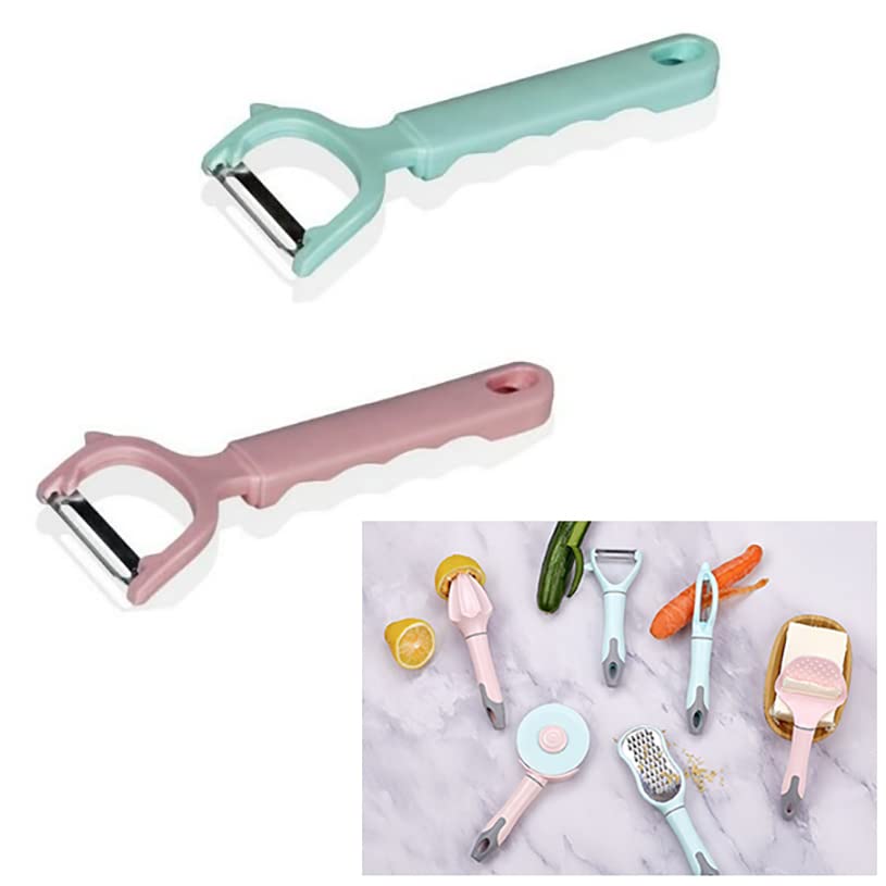Pretty Pastels BPA Free Luxury Kitchen Tools & Gadgets, Easy Use, Easy Hang & Store (Multi Peeler)