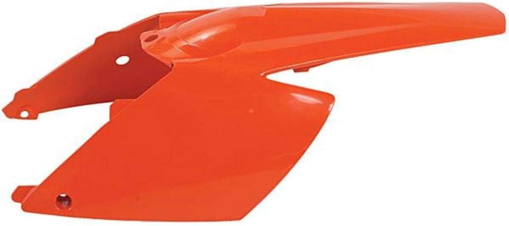 UFO Plastics Rear Fender with Side Panels - Orange , Color: Orange KT04021-127