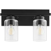 Carter - 2 Light Bath Vanity-9.5 Inches Tall and 14 Inches Wide-Matte Black Finish
