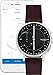 Skagen Connected Men's Signatur Stainless Steel and Leather Hybrid Smartwatch, Color: Silver-Tone, Dark Brown (Model: SKT1111)
