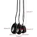 [GTC Certified]SanSiDo Jade Egg Yoni Egg Massage Stone 3Pcs 100% Natural Black Obsidian Exercise Egg To Train Pelvic Muscles Kegel Exercise (Black) (Black01)