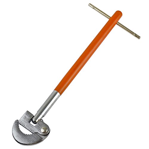 11" Adjustable Basin Wrench Sink Bath Tap Spanner Plumbing/Plumbers Tool TE637 - Thumbnail 2
