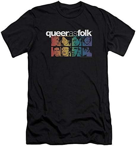 Queer As Folk Drama TV Series Showtime Cast Brian Michael Adult Slim T-Shirt Tee