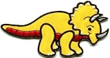 Triceratops Cretaceous Dinosaur Lizard Kids Appliques Hat Cap Polo Backpack Clothing Jacket Shirt DIY Embroidered Iron On / Sew On Patch #5