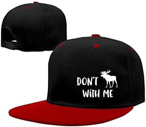 Zcfhike Don't With Me Moose Hip Hop Baseball Caps Comfortable Flat Bill Plain Snapback Hats KellyGreen Multicolor77