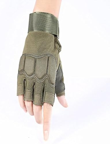 Sopety Men Fashion Male Outdoors Waterproof Gloves Driving (Army Green, L)