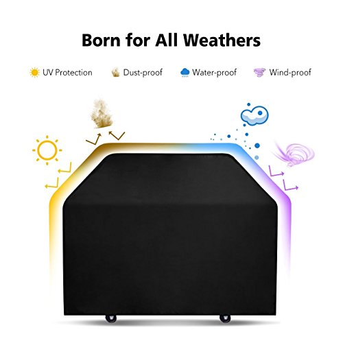 image for VicTsing Lightweight 3-4 Burner Gas Grill Cover, Medium Duty Waterproo