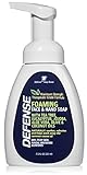 Defense Liquid Foaming Face & Hand Soap 7.5 Fl Oz with Tea Tree, Eucaluptus, Jojoba, Aloe Vera, Olive & Coconut Oils