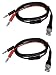 Tetra-Teknica TMA016 BNC Male to Non-Stackable Dual Banana Plugs Test Lead for Oscilloscope, 40 Inch, 2 Sets