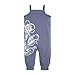 Burt's Bees Baby Baby Girls Organic One-Piece Romper Coverall, Prairie Blue Smocked Romper, 24 Months