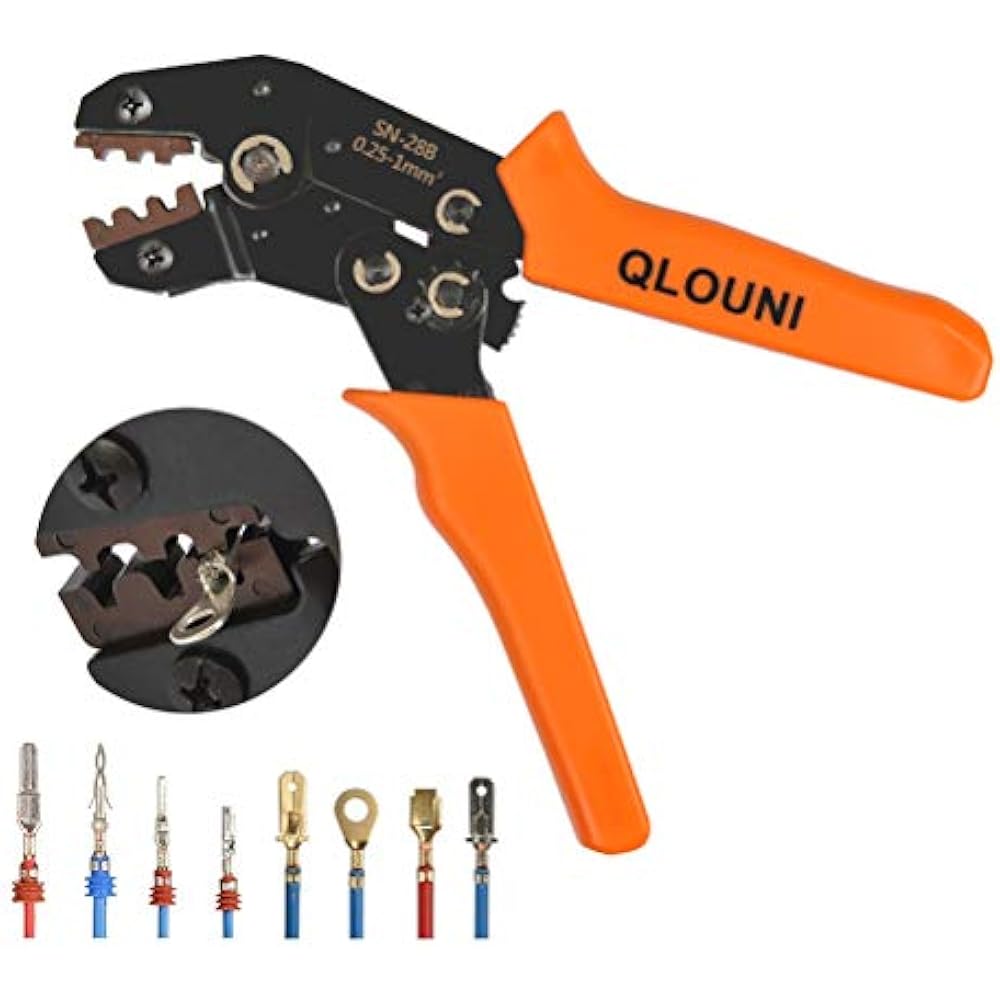 Ratchet Crimpers Wire Crimping Tool Selfadjustable SN28B Plier AWG 28