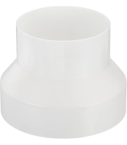 PATIKIL 2-Pack 8 To 6 Inch PVC Duct Reducer – Pipe Increaser Adapter For HVAC & Ventilation Systems