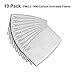 EnjoCho ✈※ PM2.5 Activated Carbon Filter Replaceable Anti Haze Filter Paper for Mask (20PCS, White+Gray)