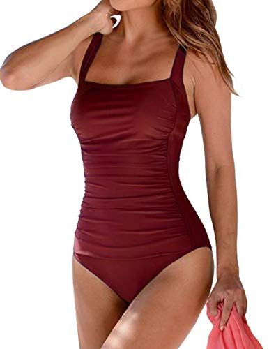 Hilor Women S One Piece Swimwear Front Crossover Swimsuits Hollow Bathing Suits Monokinis At Amazon Women S Clothing Store