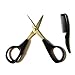Beard & Mustache Scissors for Men with Mini Comb Eyebrow Trimmer (1 pack)