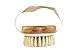Hand Size Dry Brushing Body Brush - Face, Foot, Leg Exfoliator - Skin Tightening Cellulite Massager for Thighs - Natural Bristle Scrubber for Exfoliating Dead Skin & Lymphatic Drainage